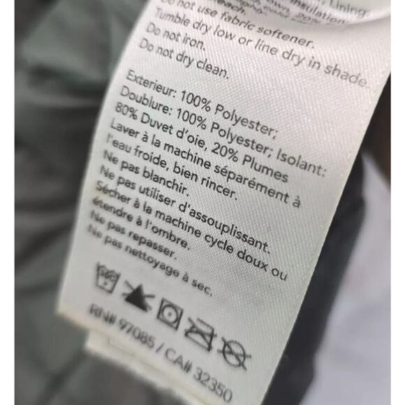 Outdoor Research Down Vest Womens Small Black Puffer Hooded Aria Zip Goose - Picture 7 of 9